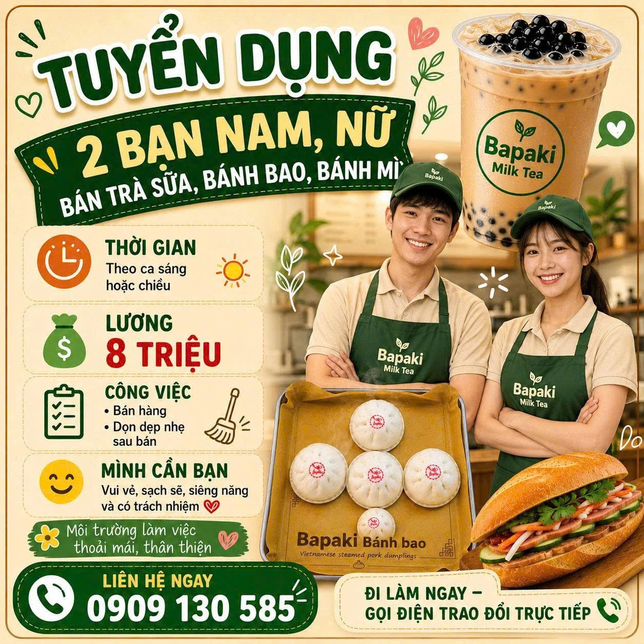 Cần tuyển 02 nhân viên